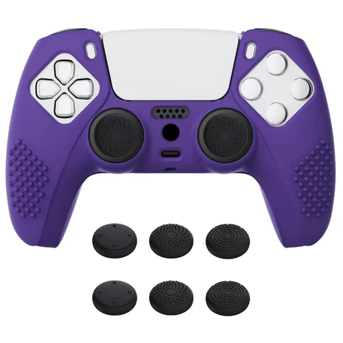 Vista 31 de eXtremeRate PlayVital Aqua Green 3D Studded Edition Anti-Slip Silicone Cover Skin for ps5 Controller, Soft Rubber Case for PS5 Wireless Controller