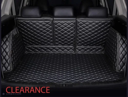 Vista 4 de Alfombrillas para maletero para Mazda CX-5 2016-2024 2016-2024 + alfombrilla para respaldo+panel lateral (negro con costuras negras) Rear Trunk