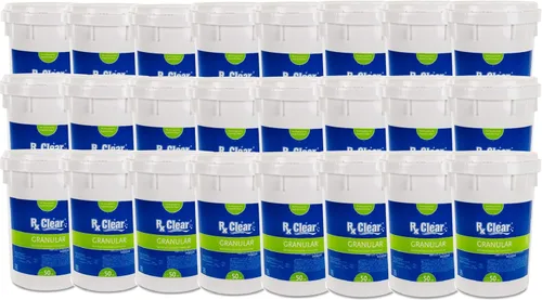 Vista 8 de Rx Clear Cloro granular para piscina de 2 libras Uso como bactericida, algicida y desinfectante en piscinas, jacuzzis y spas Estabilizado