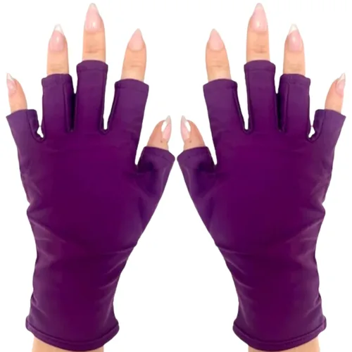 Vista 73 de ManiGlovz - Guantes de uñas originales con protección UPF 50+ UV Manicura de gel y guantes anti UV sin dedos para mujeres Se pueden utilizar