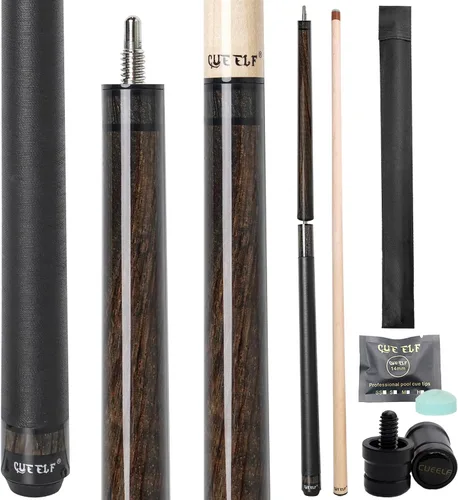 Vista 10 de CUEELF Heavy Hitter 3-Piece Jump Break Pool Cue Stick, 21oz/23oz Cue with 13.5mm Bakelite Tip and Quick-Release Joints, for Explosive Breaks and