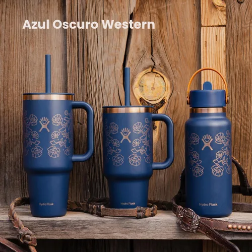 Vista 4 de Hydro Flask Botella de agua – Acero inoxidable aislado – Tapa flexible con popote de boca ancha, antiderrames, a prueba de fugas y recargable en 32