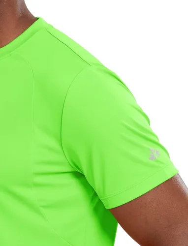 Vista 5 de Zengjo Camisetas atléticas para hombre, secado rápido, gimnasio, entrenamiento, correr, deportes activos, absorben la humedad, camiseta de manga