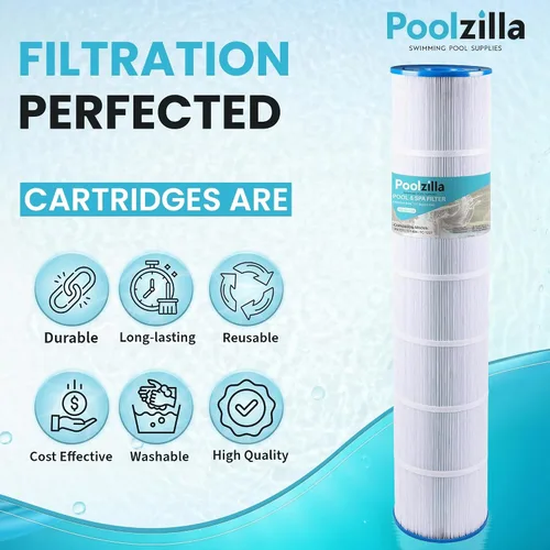 Vista 5 de Poolzilla Paquete de 4 cartuchos de filtro de piscina, compatible con PLF131A, Pleatco PA131-PAK4, Hayward CX1280XRE, SwimClear C5020 Unicel C-7494