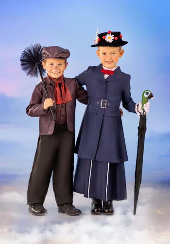 Vista 2 de Disfraz Disney de Mary Poppins para Niños Pequeños Multicolor