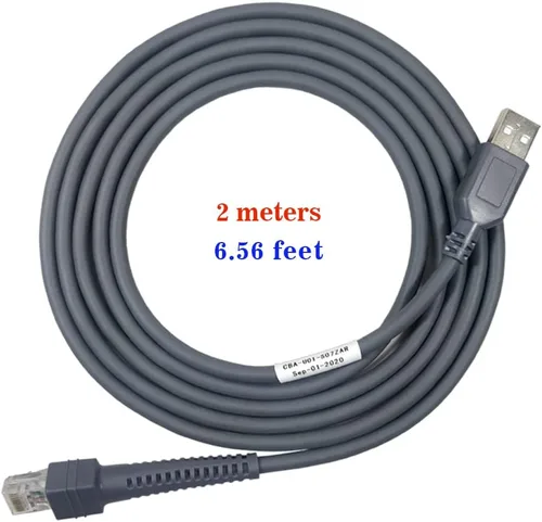 Vista 5 de VOTTAN Cable USB para escáner de código de barras LS2208/A LI2208 LS4278 STB4278 LI4278 USB a RJ45 compatible con Motorola Symbol Zebra