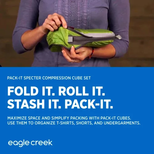 Vista 6 de Eagle Creek Pack-it Specter - Juego de cubos de compresión, blanco (WhiteStrobe)), EC-41186002