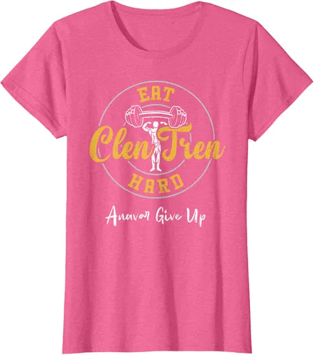Vista 63 de Culturismo: Comer Clen Tren Hard Anavar Give Up - Camiseta de gimnasio, Negro