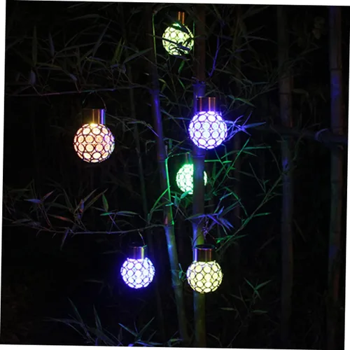 Vista 7 de OSALADI 3 unids patio colgante luces interiores luces colgantes hermosa lámpara colgante solar lámpara colgante lámpara colgante de cristal