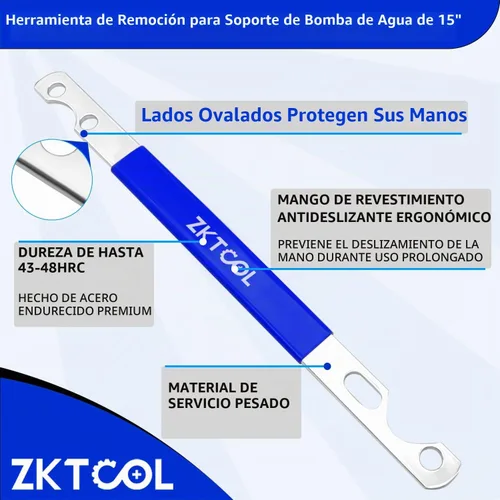 Vista 4 de ZKTOOL Juego de llaves para acoplamiento de ventilación, llave de herramienta de ventilador de embrague de 32mm y 36mm, herramienta de remoción
