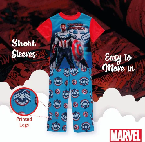 Vista 5 de Juego de dormir de 3 piezas para niños New Captain America