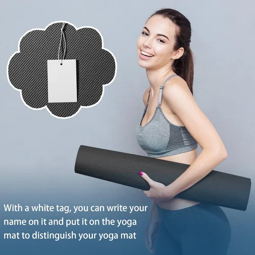 Vista 6 de Paquete de 10 esterillas de yoga a granel, 68' x 24' x 4mm de espesor Esterillas de yoga para niños y adultos, paquete de esterillas de gimnasio