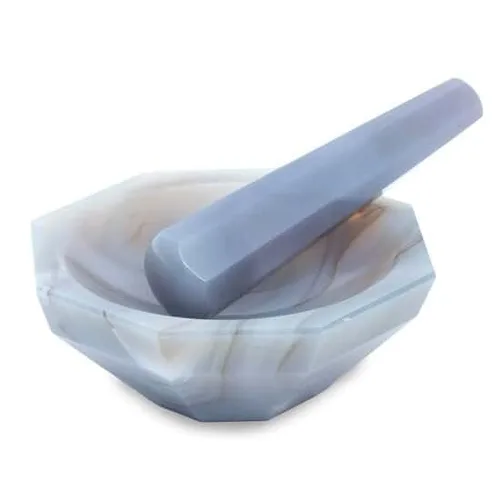Vista 5 de Cole-Parmer Juego de mortero y mortero de ágata de 2", 0.3 fl oz