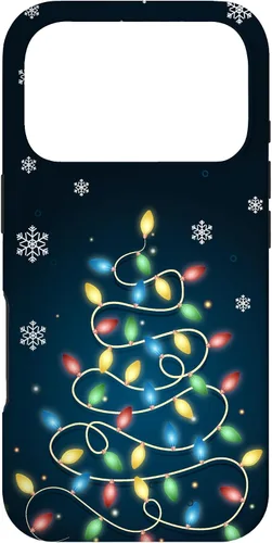 Vista 30 de Christmas Lights ICY Crystals Theme Snowflake Case for iPhone 17