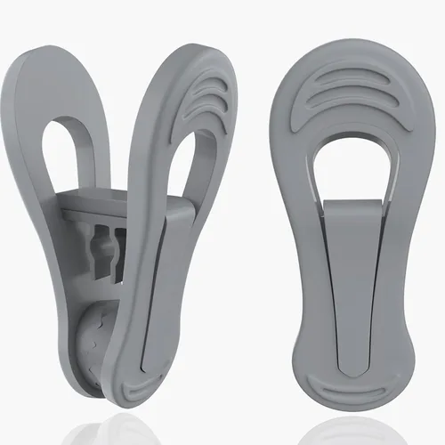 Vista 9 de TOFIIGREM Clips de colgador negros 30 PIEZAS, clips de perchas de plástico perfectos para perchas de terciopelo de plástico, pines para ropa