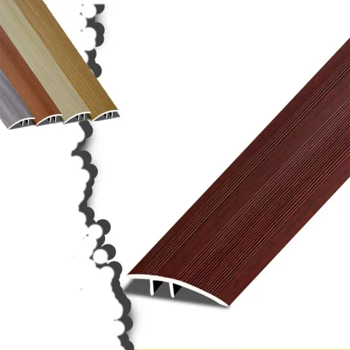 Vista 10 de NILZA Door Threshold Strip Wood Floor Transition Strip 36in Threshold Transition Strips, Metal Threshold Reducer Ramp, Suitable for Height of Oak