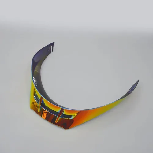 Vista 8 de Casco de motocicleta con borde trasero, protector de carcasa, visera, tiras de alerón de aire de carreras, cubierta de alerón para accesorios