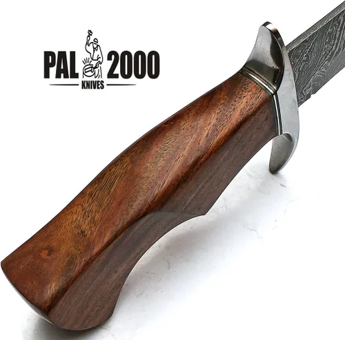 Vista 4 de PAL 2000 KNIVES Cuchillo Bowie hecho a mano de acero de Damasco de 19 pulgadas con funda 9291