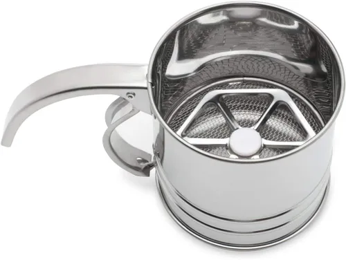 Vista 3 de Fox Run Tamiz de harina, acero inoxidable, 1 taza, metálico