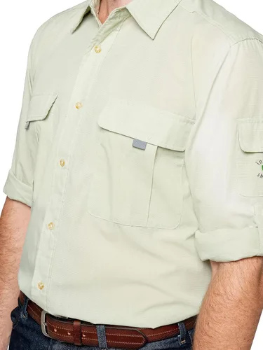 Vista 3 de Insect Shield Camisa de pesca de manga larga para hombre con protección contra insectos integrada UPF 30+