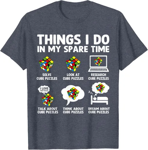 Vista 73 de Things I Do in My Spare Time Cube Puzzle Speed Cubing Camiseta