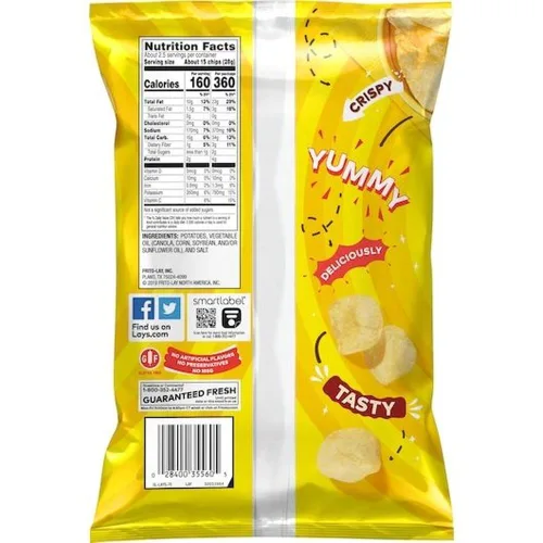 Vista 2 de Lays Classic Potato Chips, 2.25 onzas - 24 por caja.