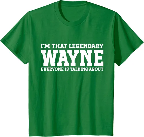 Vista 37 de Wayne Personal Name Funny Wayne Camiseta, Negro
