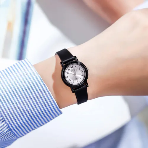 Vista 2 de TOOCAT Reloj de pulsera para mujer, reloj de cuarzo simple de moda, impermeable, mini relojes analógicos ultrafinos para niñas y estudiantes