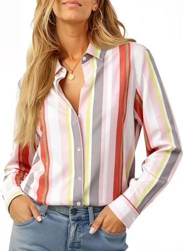 Vista 33 de Soft Non-Iron Wrinkle-Free Button Down Shirts for Women Dress Shirts Collared Blouses Formal Business Work Tops