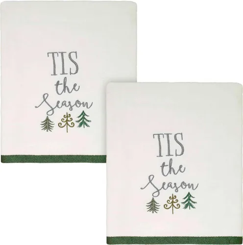 Vista 5 de Avanti Linens - Cortina de ducha, tela estampada vibrante, decoraciones navideñas (colección de árboles de Navidad, 72 pulgadas)