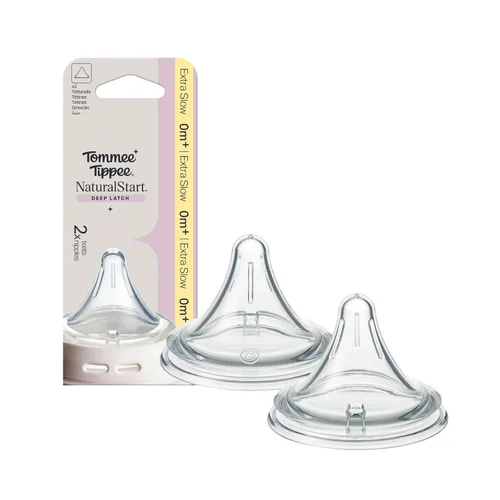 Vista 10 de Tommee Tippee Natural Start - Tetinas para biberón, alimentación más gruesa, 19.7 ft+, paquete de 4 pezones de biberón de silicona suave para un