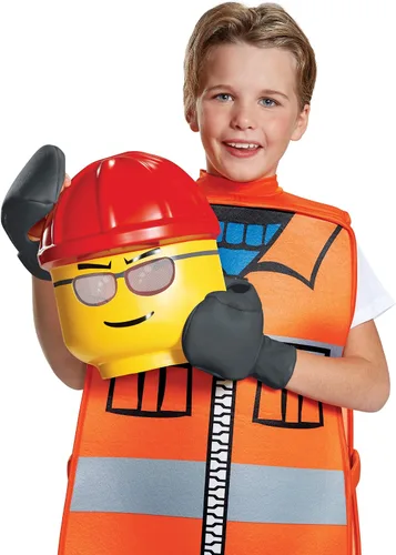 Vista 4 de Disguise LEGO Construction Worker Basic Child Costume