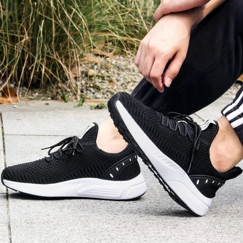 Vista 7 de Feethit - Tenis de correr modernos para hombre antideslizantes, ligeros, transpirables y de malla