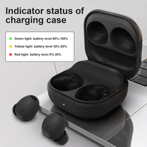 Vista 5 de Funda de carga inalámbrica compatible con Samsung Galaxy Buds 2 Pro
