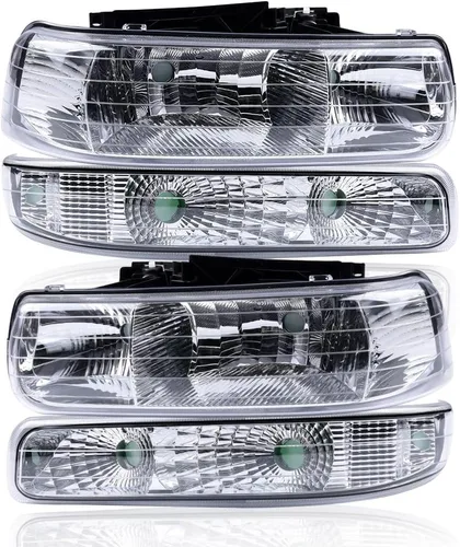 Vista 21 de CHEDA Conjunto de Faros Delanteros Faro Compatible con GMC Canyon/Chevy Colorado 2004-2012 Conjunto de Faros Luces de Parachoques