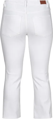 Vista 5 de Ellos Jeans cortos con corte de bota de talla grande para mujer