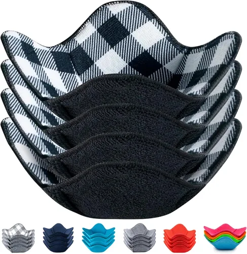 Vista 13 de Aticca Juego de Soportes Acogedores para Ollas de Microondas para Alimentos Calientes, Juego de 4 Almohadillas Calientes para Tazas de Caldo