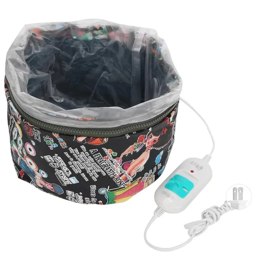 Vista 8 de Gorro térmico para acondicionamiento profundo, 3 engranajes, color negro, diseño de moda, ajustable, con protección contra sobretemperatura para uso