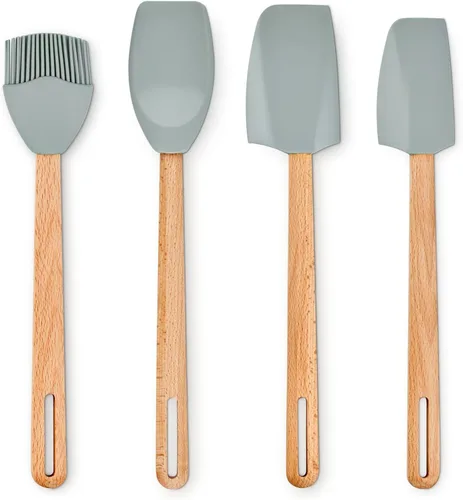 Vista 54 de Le Creuset Silicone Signature - Espátula mediana, sal marina Sea Salt