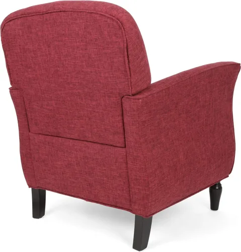 Vista 5 de Christopher Knight Home Crew - Sillón tradicional de tweed, arándano, gris