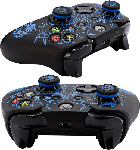 Vista 4 de Xbox-One Controller Skin, BRHE Anti-Slip Silicone Cover Protector Case Accessories Set for Microsoft Xbox 1 WirelessWired Gamepad Joystick with 2