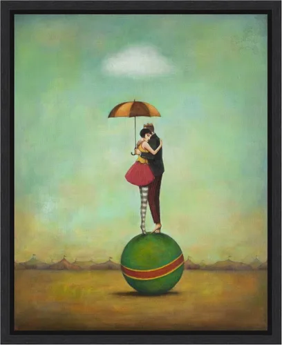 Vista 13 de Amanti Art Lienzo enmarcado para pared, 20 x 16 pulgadas, romance de circo, por Duy Huynh, lienzo enmarcado para pared, obras de entretenimiento