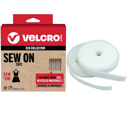 Vista 9 de Velcro Brand ECO Collection Cintas, Tiras de Resistencia Industrial 3 pulgadas x 1 3/4 pulgadas, Materiales Sostenibles 40% Reciclados, 2