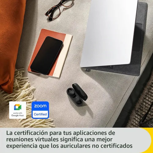 Vista 6 de Jabra Evolve2 - Auriculares inalámbricos con Bluetooth con cancelación activa de ruido y tecnología de voz multisensor, certificados para funcionar