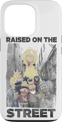 Vista 10 de Sesame Street Funda para iPhone 17 con texto en inglés "Raised on the Streets