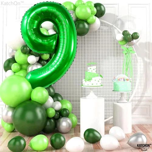 Vista 506 de KatchOn Globo negro del número 1 de 40 pulgadas, globo de feliz cumpleaños Large Mylar Number One Balloon for 1st Birthday Decorations, Foil