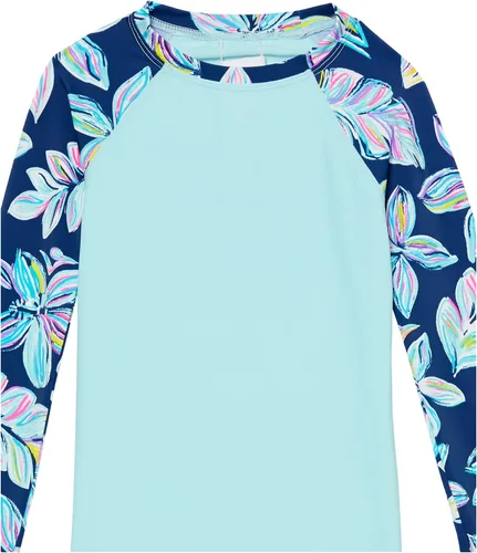 Vista 4 de Kanu Surf Girls' Long Sleeve Rashguard UPF 50+ Two Piece Swim Set
