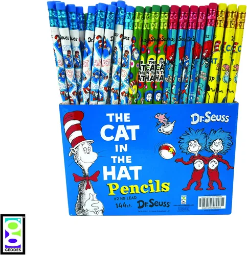 Vista 7 de Raymond Geddes Dr. Seuss Cat in the Hat #2 - Lápices (paquete de 144)