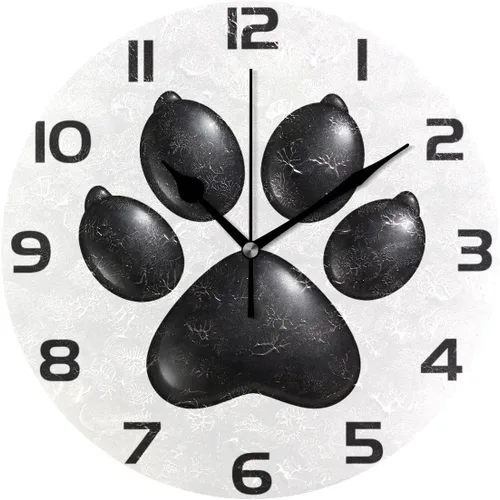 Vista 10 de ALAZA - Reloj de pared redondo con mapa étnico de África, silencioso, sin tictac, pintura al óleo para el hogar, oficina, escuela, arte decorativo