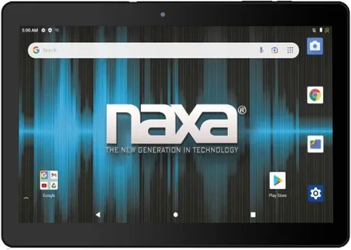 Vista 2 de Naxa NID-1021 Core Android 11 Tablet con pantalla HD IPS de 10.1 pulgadas y funda de teclado USB, procesador Quad Core de 1.6 GHz, RAM de 2 GB